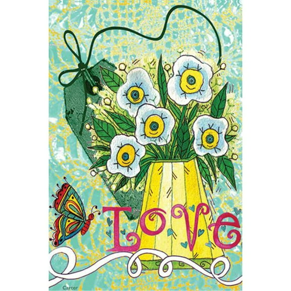 Premier Garden Flag- Love Makes Me Happy