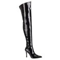 thumbnail image 1 of Womens Black Patent Over the Knee Boots, 1 of 3