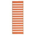 thumbnail image 4 of Colonial Mills Stripe It Braided Orange Area Rug 2x3, 4 of 4