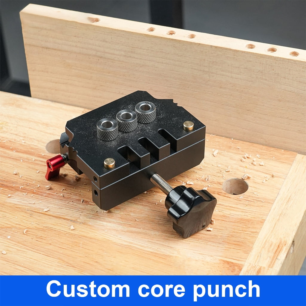 Doweling Jig Kit Vertical Drill Guide Hole Locator Hole Puncher Woodworking Tool