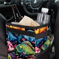 thumbnail image 6 of Fish Foldable Car Trash Bin Mini Trash Can with Lid, Leak-proof, Hanging Storage Bag - Car Garbage Can, 6 of 6