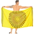 thumbnail image 5 of HAPPY BAY Men's Standard Casual Sarong Long Pareo Beach Wrap One Size Butter, Mandala Summer Vacation Aloha, 5 of 5