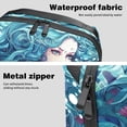 thumbnail image 4 of Mermaid Travel Case Charger Pouch Hard Drive Bag Cable Organizer Desk Cord Travel Organizer Waterproof Oxford Fabric Electronic Digital Accessories Storage Bag Black 5.9x9.44x3.14 in, 4 of 6