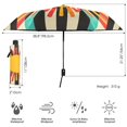 thumbnail image 3 of FORMRS Travel Umbrella Folding Auto Open Close Windproof Rain UV Protection, Geometric Sun, 3 of 8