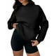thumbnail image 3 of Camisa para mujer,Sudadera informal de manga larga para mujer, jersey de poliéster con bolsillo multifuncional, ideal para viajar en avión y estar en casa, sopatenor, 3 of 9