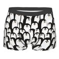 thumbnail image 5 of Uemuo Cartoon Penguin Pattern Men's Boxer Briefs,Trunk Anti-Chafing,Comfortable, Durable, and Stylish Underwear-XX-Large, 5 of 9