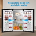 thumbnail image 6 of Mainstays 3.3 Cu Ft Compact Single Door Refrigerator, Black, Small Mini Fridge with Freezer Compartment, Ideal for Dorm, Office & Apartment, 6 of 10