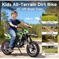 thumbnail image 5 of 40CC Kids Dirt Bike, 4-Stroke Gas Powered Mini Motorcycle for Kids Ages 6-14, 25MPH Youth Off Road Dirt Bike with Dual Disc Brakes, Full Suspension, No Oil Mixing, Easy Start, 5 of 9