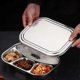 thumbnail image 3 of 1 Set Stainless Steel Plate Lunch Box Durable Canteen Office Lunch Box (Silver), 3 of 4