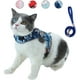thumbnail image 2 of Correa para mascotas, arnés pectoral cómodo tipo chaleco anti-patadas para gatos, chaleco ajustable de malla suave reflectante para mascotas (azul, L), 2 of 5