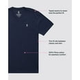 thumbnail image 5 of Psycho Bunny Classic V-Neck Black Men's Tee Shirt B6U100ARPC-BLK, 5 of 9