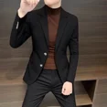 thumbnail image 4 of Abrigos masculinos de color sólido de moda, oferta barata e informal, nuevas ofertas, chaquetas blazers Joker para hombre, ropa de moda 2024, estética y elegante, 4 of 5