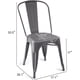 thumbnail image 2 of Silla de comedor de metal, gris oscuro, 1 pieza (paquete de 4),Gris oscuro, 2 of 2