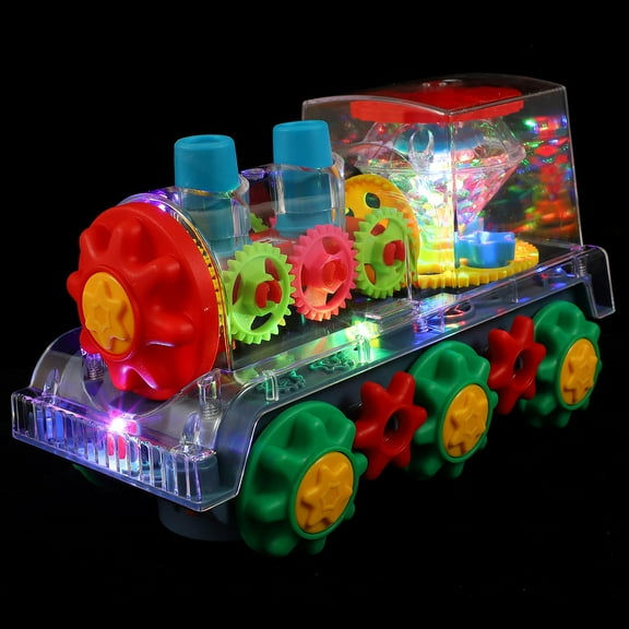 HOOWIFFY Battery Operated Train for Toddlers ABS Material with Lights and Sounds