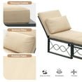 thumbnail image 6 of AECOJOY Patio Lounge Chair Set of 2,Outdoor Patio Chaise Lounge Chair Adjustable Folding Pool Lounger w/ Beige Cushion, 6 of 8