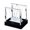 black, variant on YOPTOP Cradle Pendulum Light Colorful Swing Ball Lamp LED Light Up Swinging Ball Luminous Pendulum Balance Balls Kids Physics Science Toys Home Office Decor Table Ornament,black,S