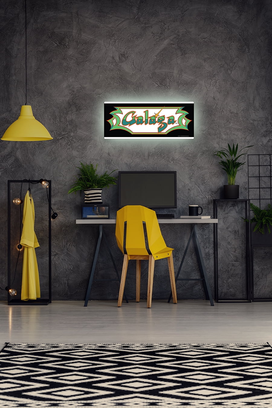Arcade1up Galaga Light Up Wall Mounted Marquee (24in X 10in)