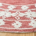 thumbnail image 3 of SAFAVIEH Aspen Kerry Geometric Area Rug, Rust/Ivory, 7' x 7' Round, 3 of 8