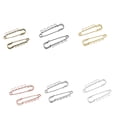 thumbnail image 4 of 10 Pcs Pin Multiple Hanging Ring Silver Fibula Jewelry Accessory Tool Brooch Plated Holes Findings Clothes Coat Small Decoration Rose Gold, 4 of 7