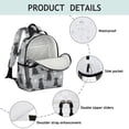 thumbnail image 4 of Labrador Retriever and Dog Paw Print Backpack for School, Cute School Bag with Adjustable Shoulder Straps and Padded Back, 15.25"x11.5"x5.25", 4 of 5