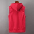 thumbnail image 4 of Vest For Men Fashion Men Sleeveless Solid Hooded Waistcoat Slim Jacket Blouse Tops Shirt, 4 of 9