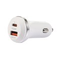 thumbnail image 1 of Cargador de teléfono para coche de 48 W QC3.0 Super cargador USB A para Huawei Xiaomi (blanco) Sywqhk Accesorios para autos y motos, 1 of 4