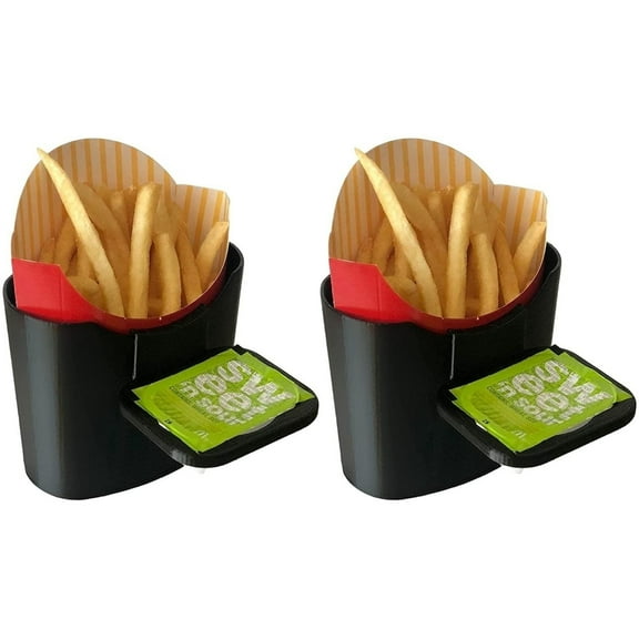 Vent N' Door Caddy 2pk French Fry Sauce Holder Multi Use Storage Travel Mighty Mojo