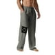 thumbnail image 4 of Pantalones largos para hombre, estampados, con cintura elástica y cordón, informales, holgados, de pierna recta, 4 of 4
