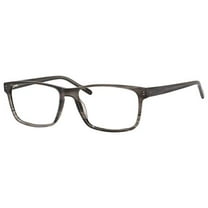 Esquire EQ1566 Men’s Designer Rectangular in Grey Amber Reading Eyeglasses 57 mm