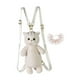 thumbnail image 3 of Mochila de peluche de gato, suave y ligera, ideal para uso diario en la calle. Encaje rosa, 3 of 9