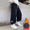 thumbnail image 4 of Huanglei Warm Thick Velvet Corduroy Pants For Boys Winter Casual Sweatpants For Kids Comfortable Sports Pants For Ages 6 16, 4 of 6
