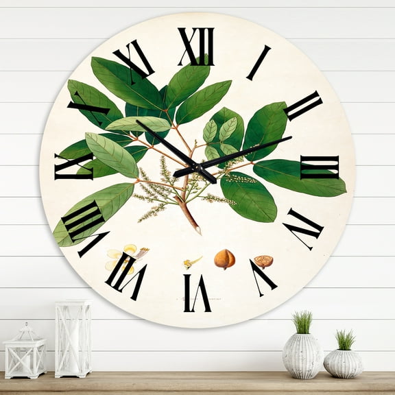 Designart 1 in Quartz Farmhouse Wall Clock