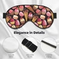 thumbnail image 4 of Xecao Ice Cream Cake for Soft Fluffy Sleeping Blindfold, Nap eye cover tailored for the utmost comfort for girls, women, kids, and adults., 4 of 7