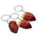 thumbnail image 1 of 3PCS Llavero de batata asada Bolso creativo Colgantes colgantes Colgantes de batata al horno de dibujos animados Llavero PVC Accesorios de batata Llavero de batata al horno simulado para mujeres Niños, 1 of 5