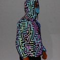 thumbnail image 5 of Chaqueta reflectante colorida para hombre y mujer - Negra / 3XL, 5 of 5