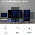 thumbnail image 6 of VIVO Dual 13" to 27" Monitor Mount with Laptop Holder, Horizontal Screen Display, 6 of 9