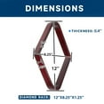 thumbnail image 5 of GSE Games & Sports Expert Solid Wood Billiard Pool Ball Rack. 9-Ball Diamond Billiard Ball Rack for 2-1/4" Pool Balls - Mahogany, 5 of 8