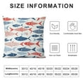 thumbnail image 5 of COMIO Fish Throw Pillow Covers Decorative Pillow Cases Square Cushion Cover for Couch Sofa Bedroom Patio, 5 of 5
