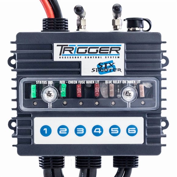 Advanced Accessory Concepts Multi Purpose Light Controller 30014RUN TRIGGER 6 SHOOTER; For Use To Control 6 Accessories; 12 To 24 Volts; 6 Channels; On/Off And Dimming Function