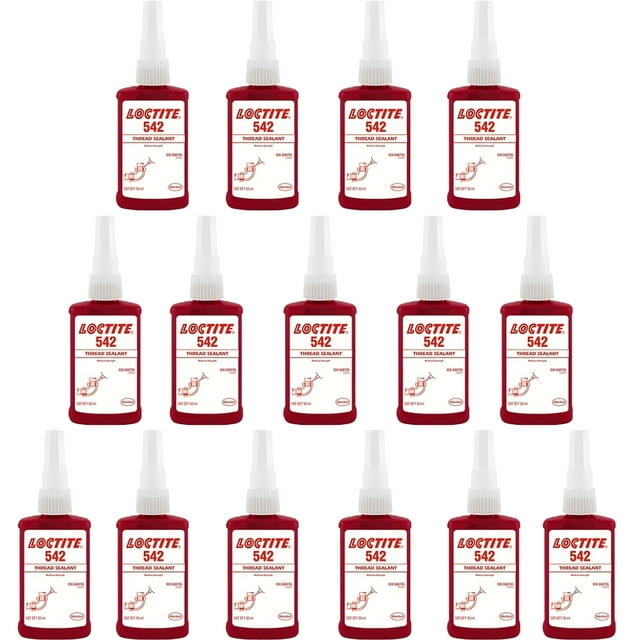 Loctite 542 Scellant pour Filetage de Force Moyenne 50 ml Lot de 15