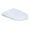 White, variant on Eoperou Solid Color Toilet Lid Cover: Ultra Plush Elastic Band Non-Slip Material Washable Universal Fit