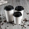 thumbnail image 1 of EIGTHTAIL 50PCS 16oz Disposable Coffee Paper Cups Double Walled Insulated Hot/Cold Cups with Lids, 1 of 10
