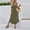 Army Green, variant on FengLS Womens Summer Dress Fashion Spaghetti Strap Low Neck Maxi Dress Casual Comfy Curved Hemline Beach Long Dress