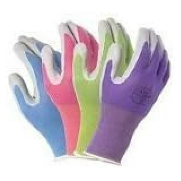 4 Pack NT370 Atlas Nitrile Garden Gloves - Small (Assorted Colors)