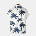 thumbnail image 7 of Mens Hawaiian Shirt Short Sleeve Button Down Shirts Tropical Floral Summer Beach Shirts,S-3XL, 7 of 7