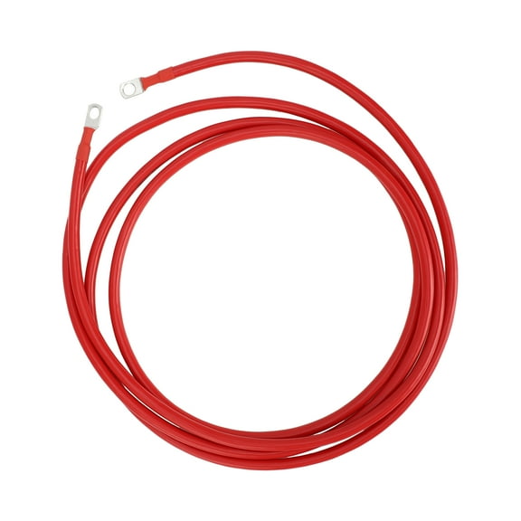 1 Pc Battery Inverter Cable 6 AWG Gauge 10FT 5/16" Lug Battery Cable Universal for Car Vehicle Boat RV Solar Tinned Copper Red