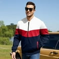 thumbnail image 4 of Men's Bomber Jacket Lightweight Casual Zipper Coat with Pockets Ideal for Camping, Hiking, 4 of 10