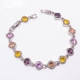 thumbnail image 2 of Multi Sapphire - Simulated 925 Sterling Silver Adjustable Bracelet 7-8" B127338, 2 of 6