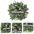 thumbnail image 3 of Artificial Wreath Leaves Branch Garland - Welcome Sign Door Wreath for Living Room Wall Decoration, 3 of 7