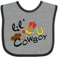thumbnail image 3 of Inktastic Lil' Cowboy Boys Baby Bib, 3 of 4